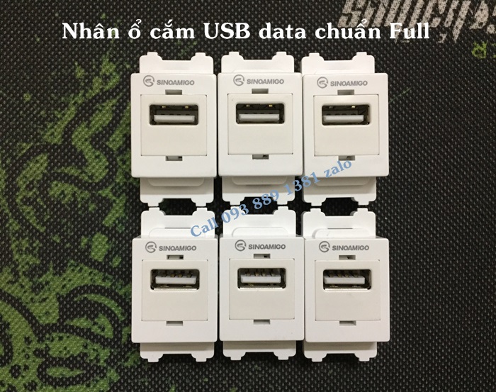 Nhân ổ cắm USB data chuẩn Full lắm âm tường, âm bàn